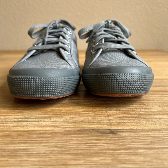 Superga 2750 Cotu Classic Sneakers Grey Size US Women 6.5 US Men 5 Lace Up Shoe - Picture 9 of 12